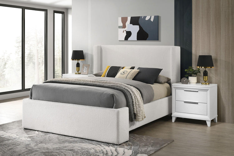 Crown Mark - Portia - Boucle Bed - 5th Avenue Furniture