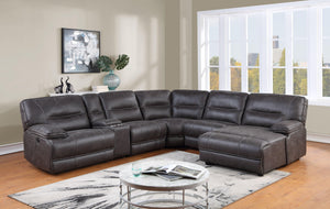 Steve Silver Furniture - Ogden - 5 Piece Sectional - Black - 5th Avenue Furniture