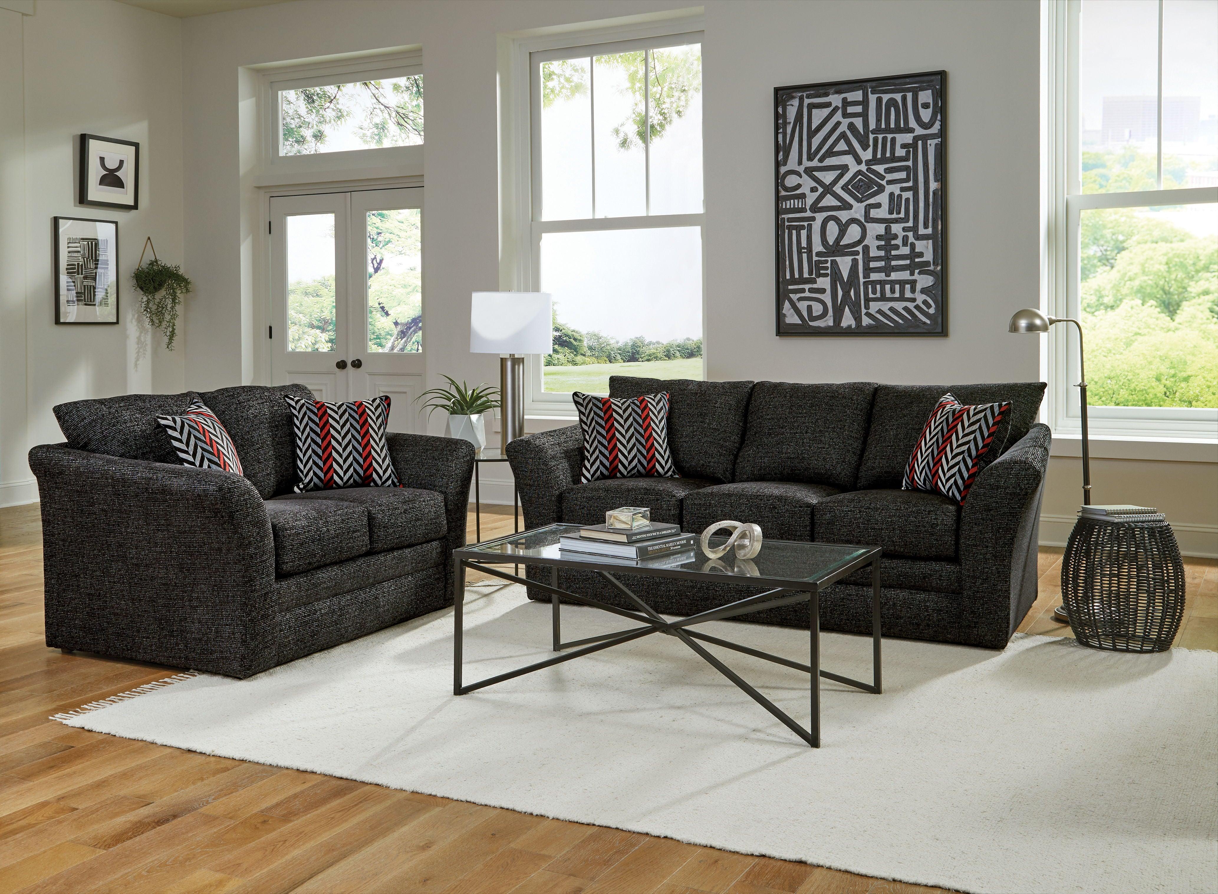 Jackson - Loveseat - Ebony - 5th Avenue Furniture