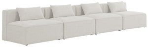 Meridian Furniture - Cube - Modular Sofa Armless 4 Seats - 5th Avenue Furniture