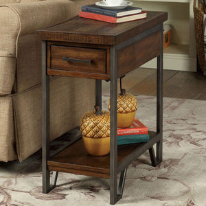 Furniture of America - Brick Attic - Side Table - Oak / Multi - 5th Avenue Furniture