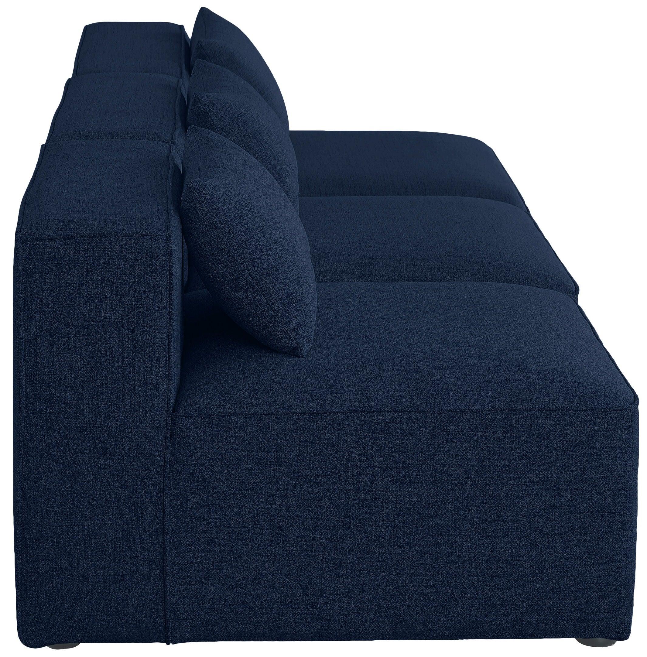 Meridian Furniture - Cube - Modular Sofa Armless 3 Seats - 5th Avenue Furniture