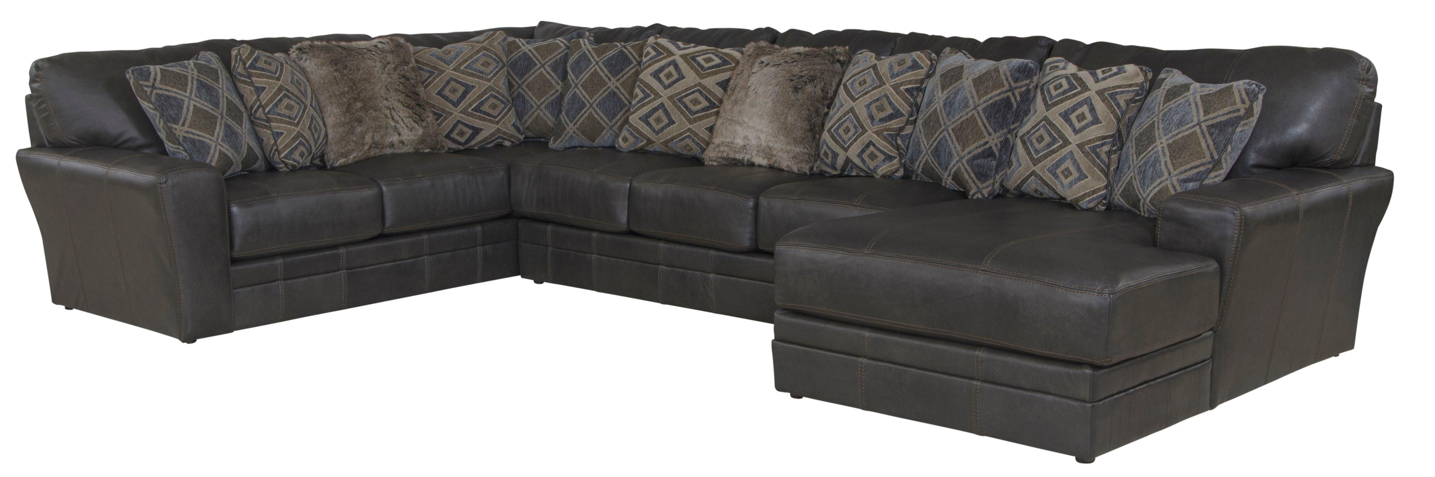 Jackson - Denali - Italian Leather Match Sectional - 5th Avenue Furniture