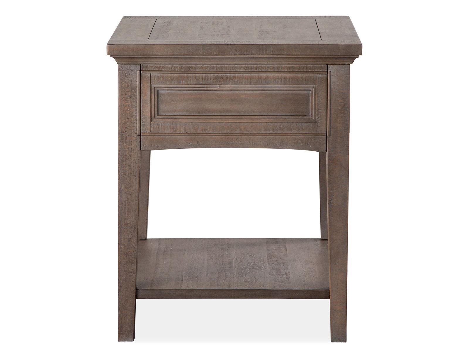 Magnussen Furniture - Paxton Place - Rectangular End Table - Dovetail Grey - 5th Avenue Furniture