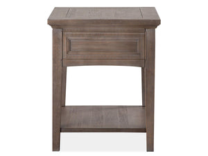 Magnussen Furniture - Paxton Place - Rectangular End Table - Dovetail Grey - 5th Avenue Furniture