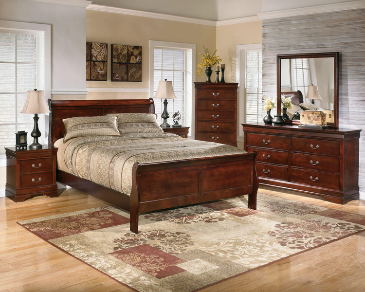 Signature Design by Ashley® - Alisdair - Dresser, Mirror, Sleigh Bed - 5th Avenue Furniture