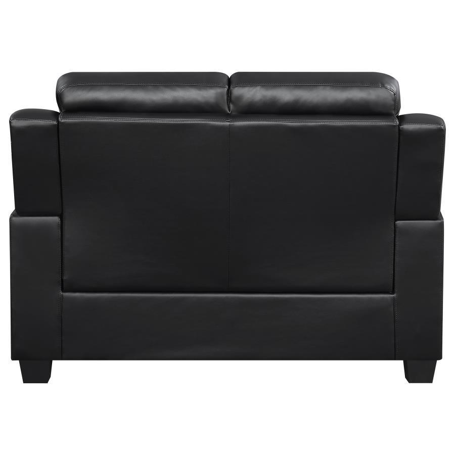 CoasterEveryday - Finley - Tufted Upholstered Loveseat - Black - 5th Avenue Furniture