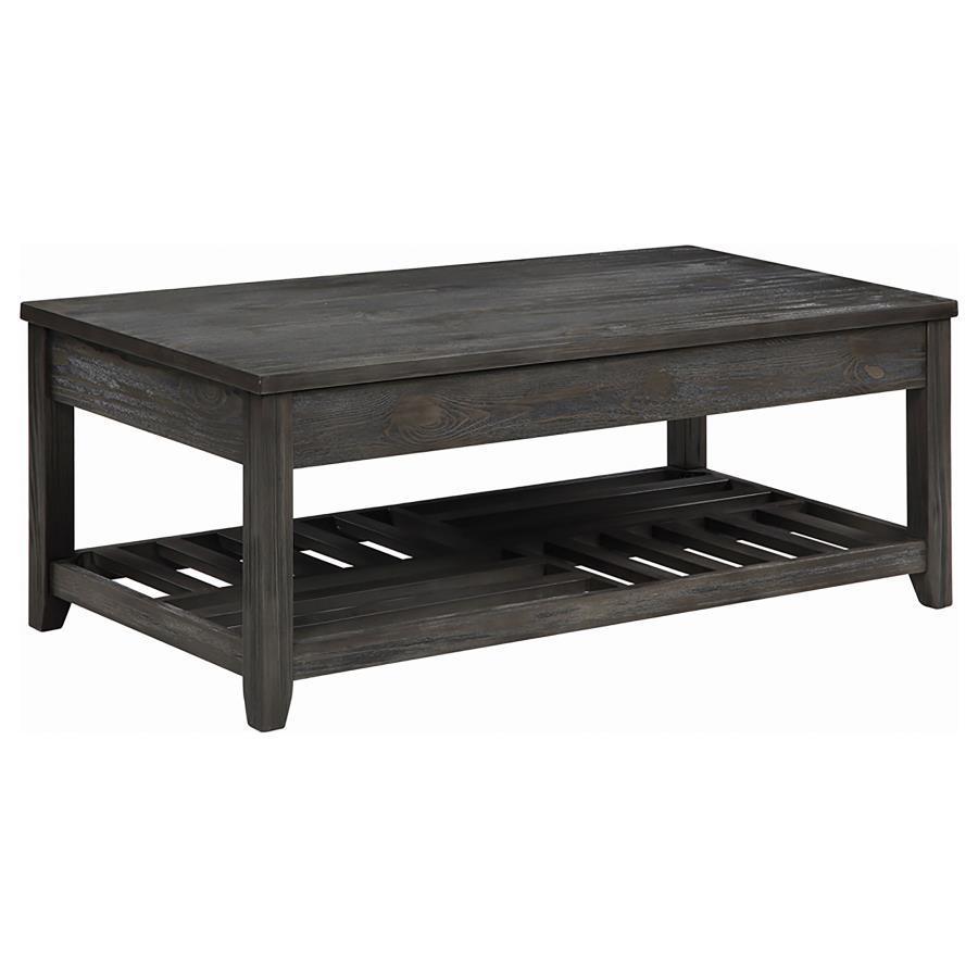 CoasterEssence - Cliffview - Lift Top Coffee Table With Storage - Cavities Gray - 5th Avenue Furniture