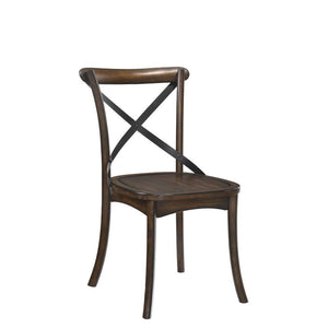 ACME - Kaelyn - Side Chair (Set of 2) - Dark Oak & Black - 5th Avenue Furniture