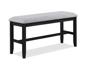 Crown Mark - Buford - Counter Height Bench - Light Grey - 5th Avenue Furniture