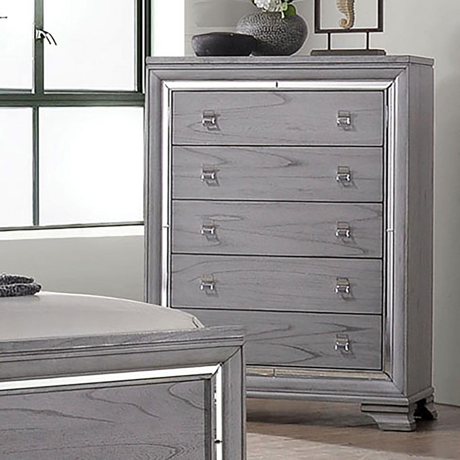 Furniture of America - Alanis - Chest - Light Gray - 5th Avenue Furniture