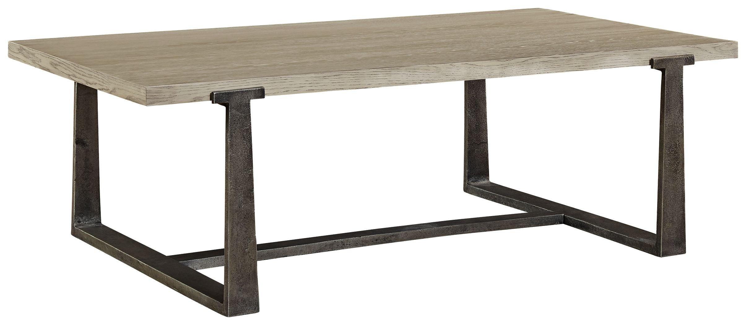 Signature Design by Ashley® - Dalenville - Gray - Rectangular Cocktail Table - 5th Avenue Furniture