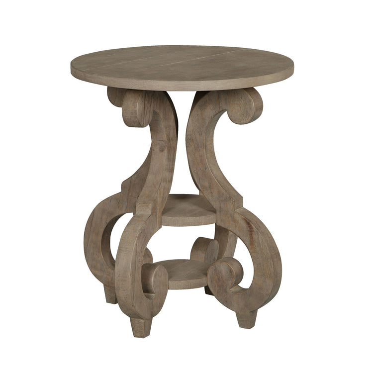 Magnussen Furniture - Tinley Park - Round Accent End Table - Dove Tail Grey - 5th Avenue Furniture