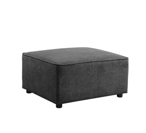 ACME - Silvester - Ottoman - Gray Fabric - 5th Avenue Furniture
