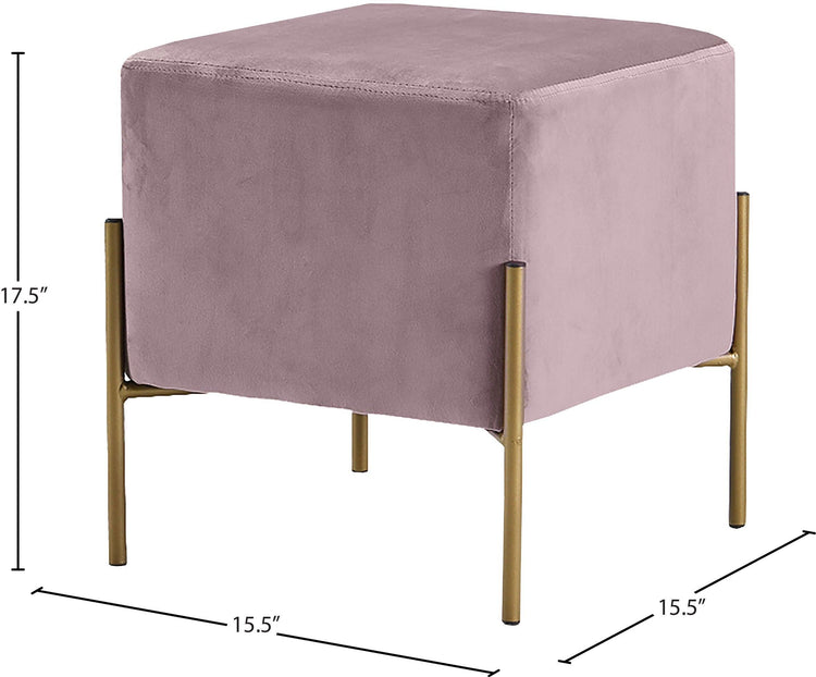 Meridian Furniture - Isla - Stool Ottoman - 5th Avenue Furniture