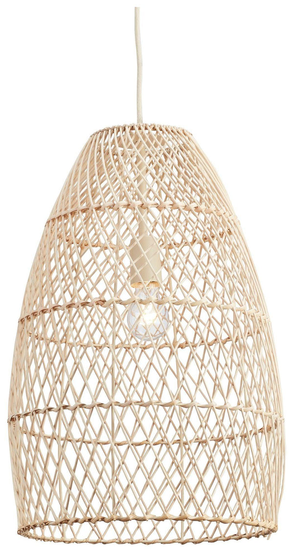 Signature Design by Ashley® - Calett - Beige - Rattan Pendant Light - 5th Avenue Furniture