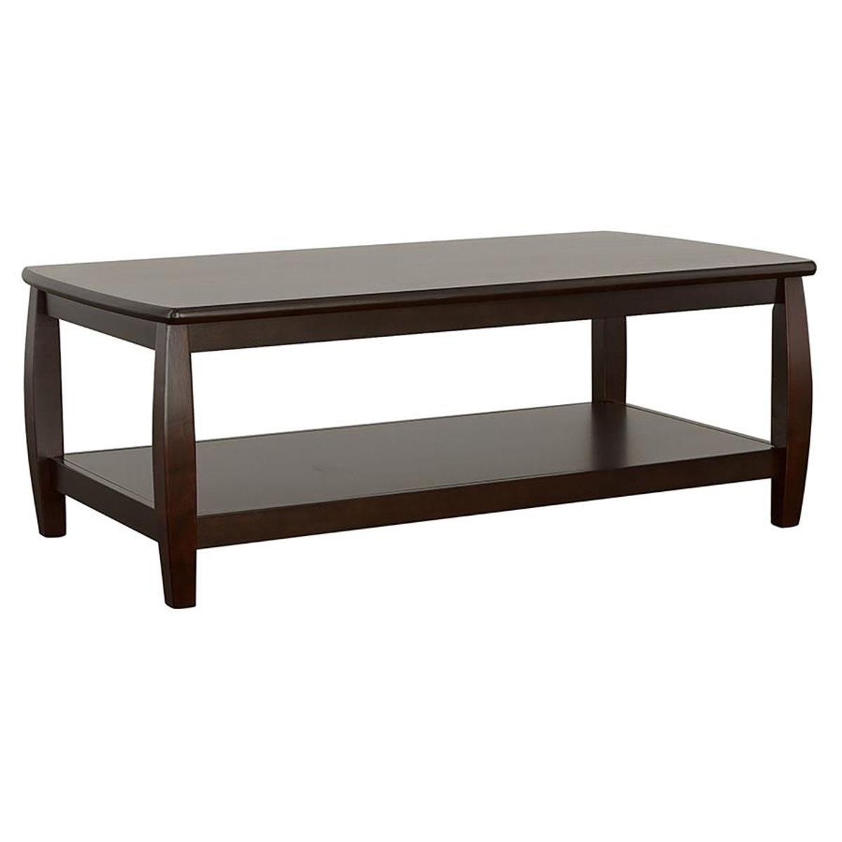 CoasterEssence - Dixon - Rectangular Coffee Table With Lower Shelf - Espresso - 5th Avenue Furniture