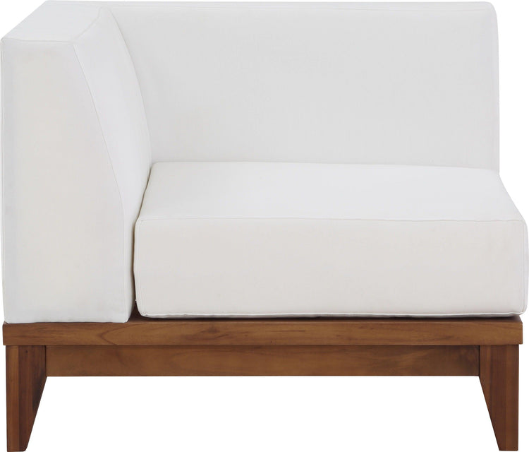 Meridian Furniture - Rio - Corner Chair - Off White - 5th Avenue Furniture