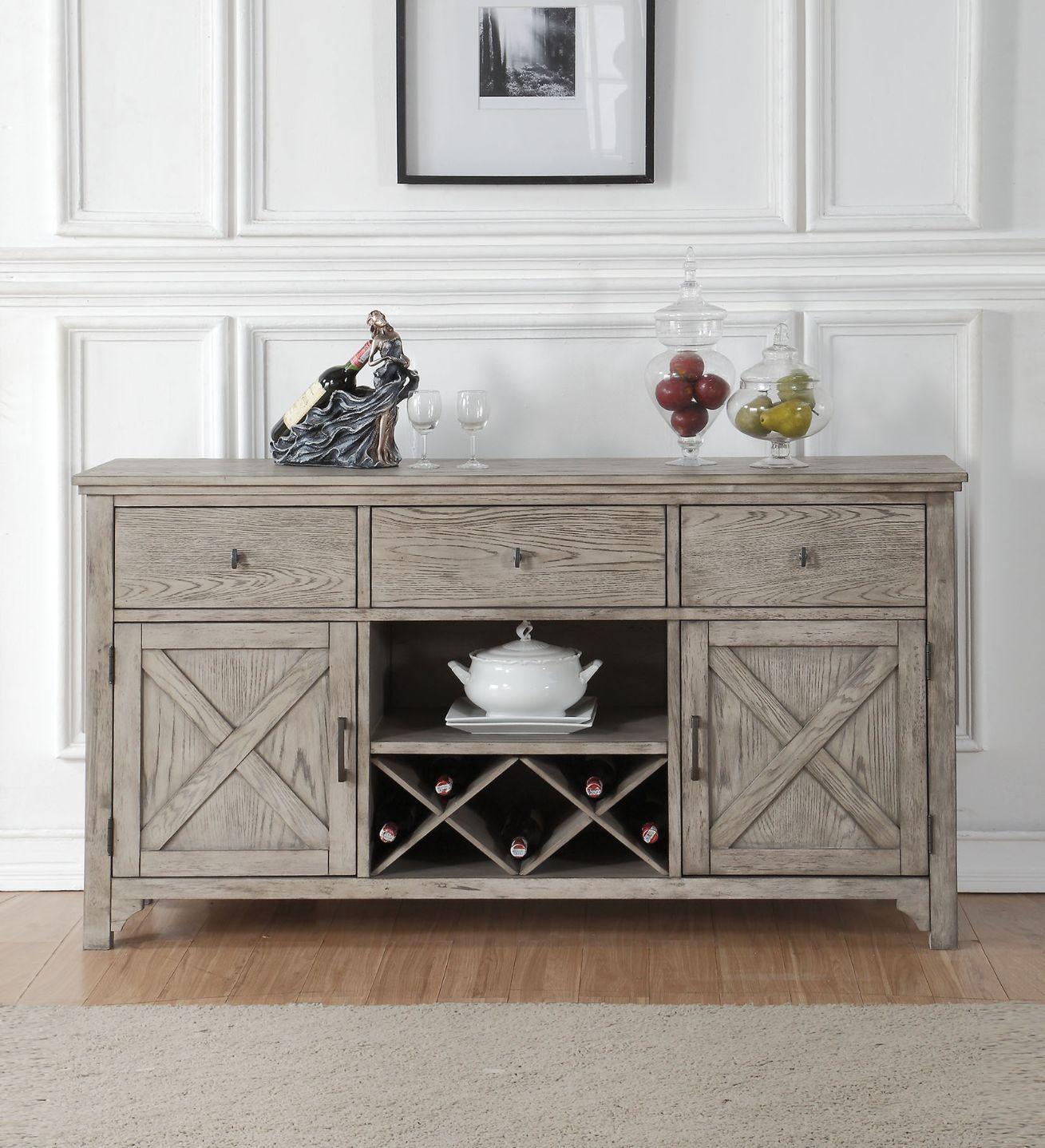 ACME - Rocky - Server - Gray Oak - 5th Avenue Furniture