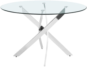 Meridian Furniture - Xander - Dining Table - Pearl Silver - 5th Avenue Furniture