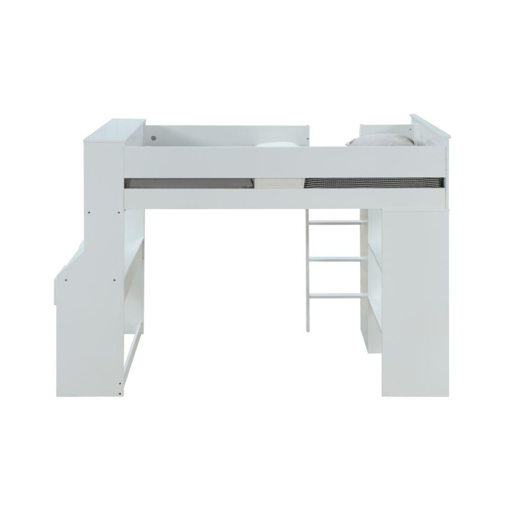 ACME - Ragna - Loft Bed - White - 5th Avenue Furniture