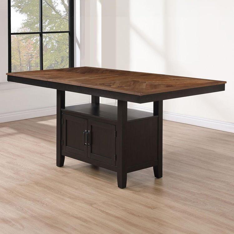 Steve Silver Furniture - Bermuda - Storage Counter Table - Black - 5th Avenue Furniture