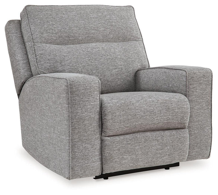 Signature Design by Ashley® - Biscoe - Pewter - Power Recliner /Adj Headrest - 5th Avenue Furniture