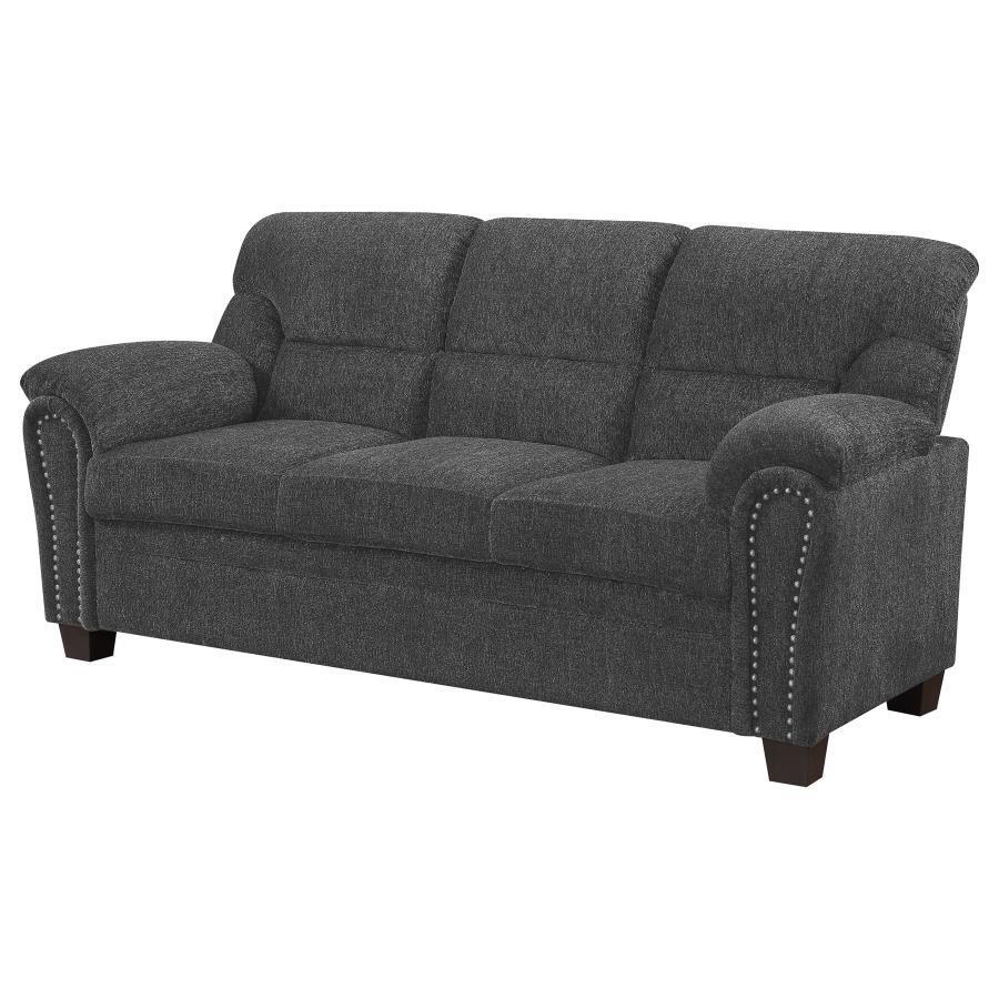 CoasterEveryday - Clemintine - Upholstered Sofa with Nailhead Trim - 5th Avenue Furniture