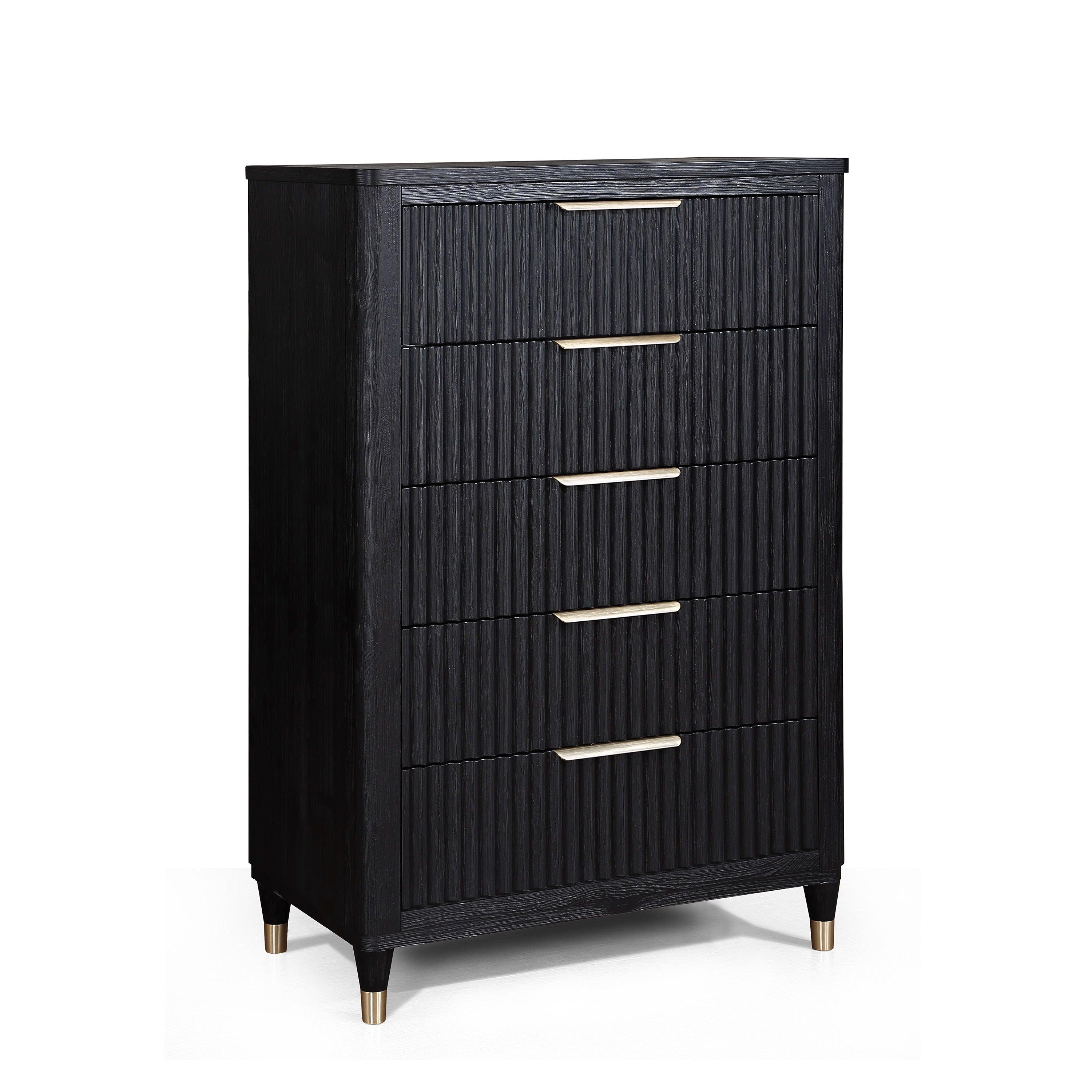 Crown Mark - Kara - Chest - Black - 5th Avenue Furniture