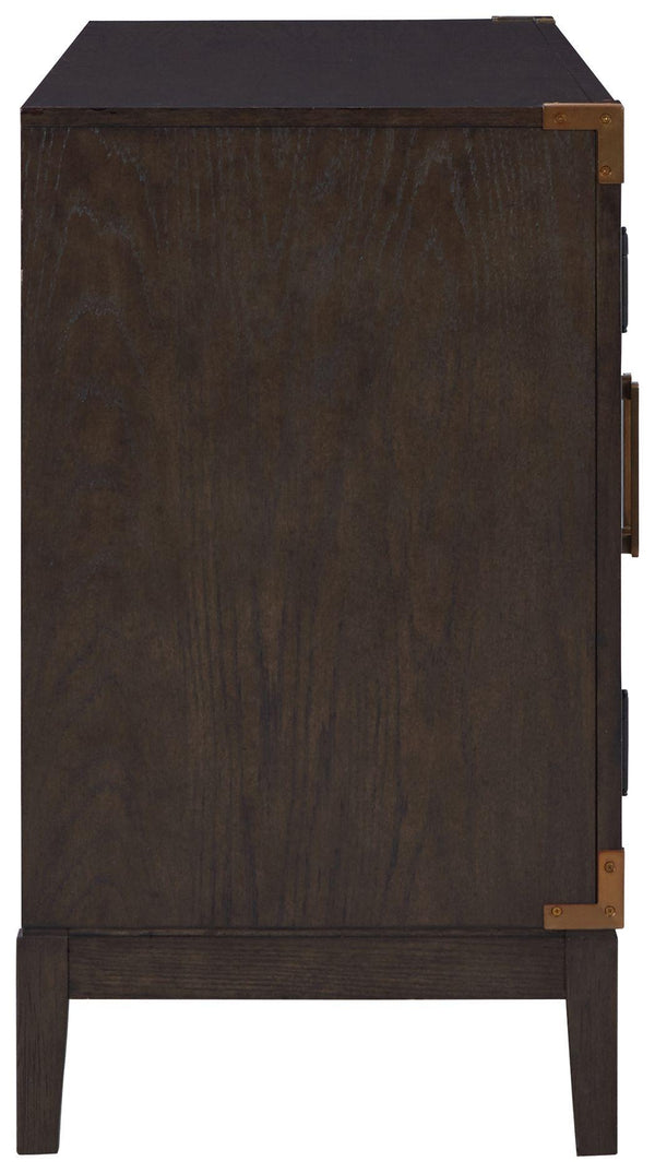 Signature Design by Ashley® - Burkhaus - Dark Brown - Dining Room Server - 5th Avenue Furniture