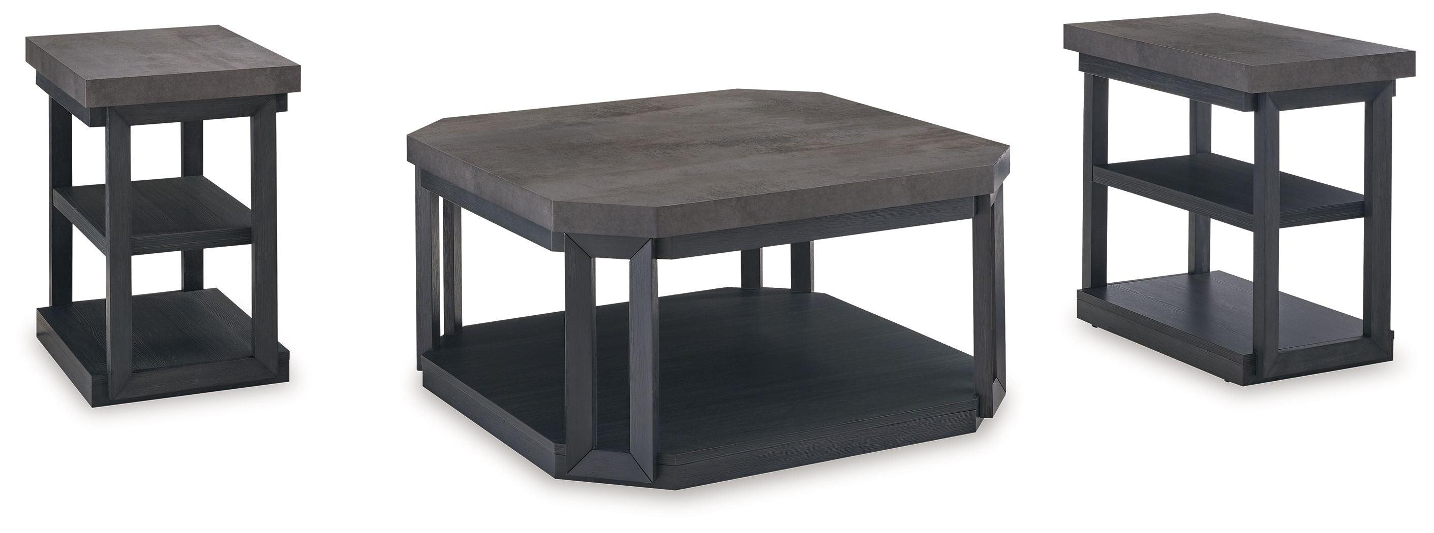 Signature Design by Ashley® - Bonilane - Black / Gray - Occasional Table Set (Set of 3) - 5th Avenue Furniture