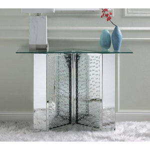 ACME - Nysa - Accent Table - Pearl Silver - Wood - 32" - 5th Avenue Furniture