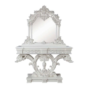 ACME - Vanaheim - Console Table - Antique White Finish - 5th Avenue Furniture