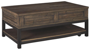 Ashley Furniture - Johurst - Grayish Brown - Lift Top Cocktail Table - 5th Avenue Furniture