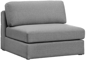 Meridian Furniture - Beckham - Armless Chair - Gray - 5th Avenue Furniture