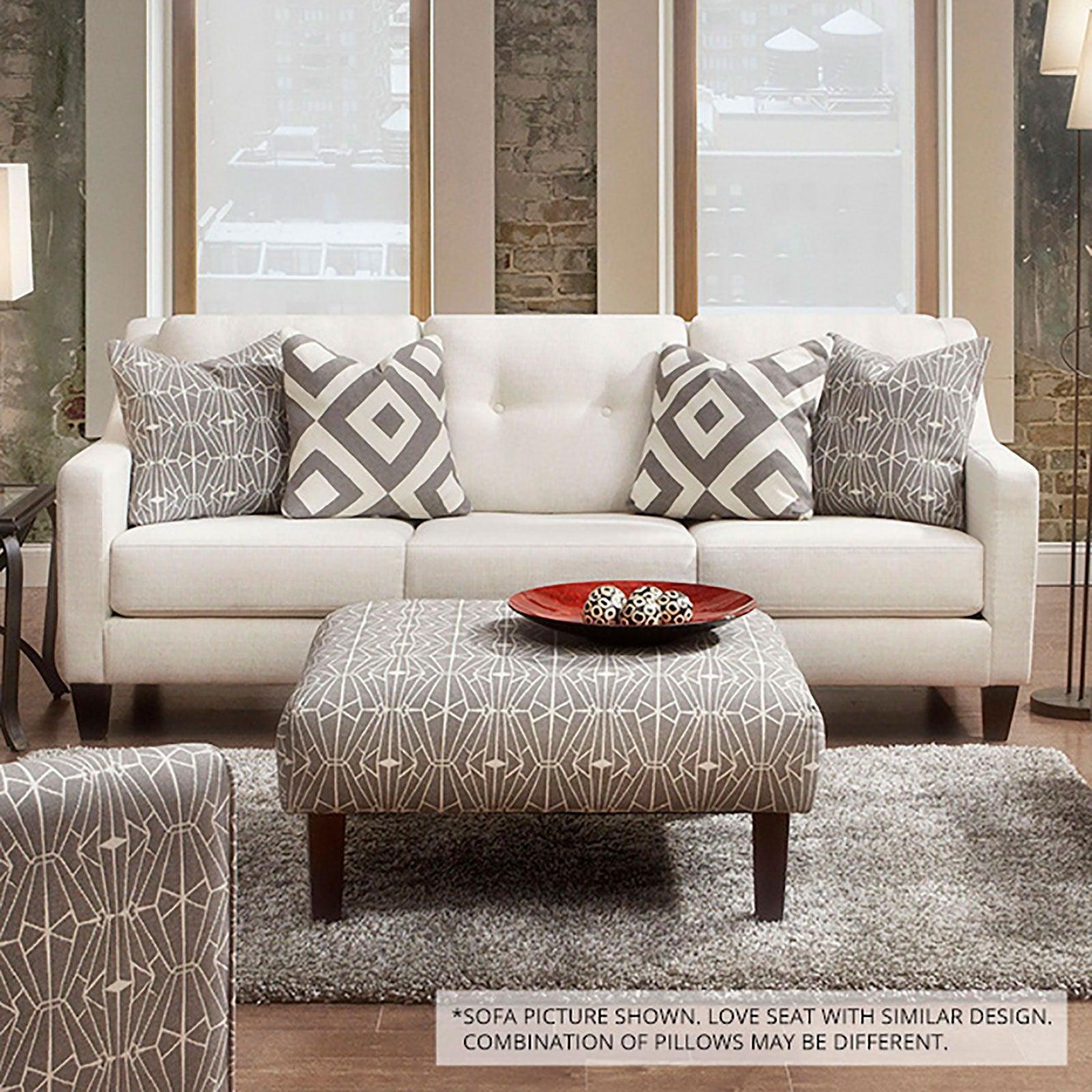 Furniture of America - Parker - Loveseat - Ivory - 5th Avenue Furniture