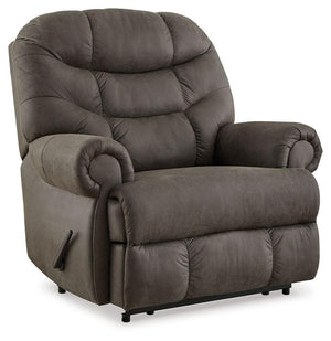 Signature Design by Ashley® - Camera Time - Gunmetal - Zero Wall Recliner - 5th Avenue Furniture