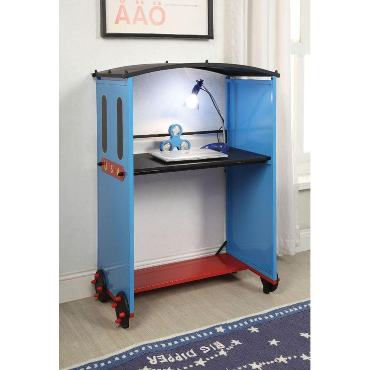 ACME - Tobi - Desk - Blue/Red & Black Train - 5th Avenue Furniture