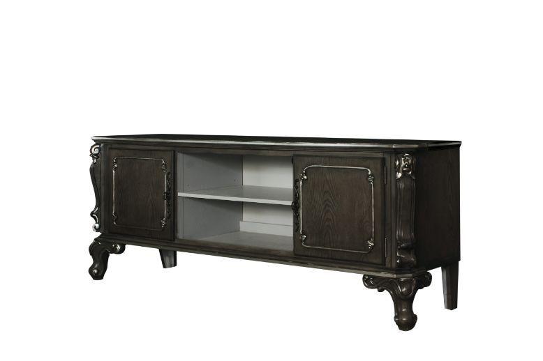 ACME - House - Delphine - TV Stand - Charcoal Finish - 5th Avenue Furniture