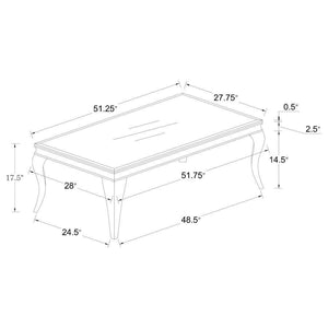 CoasterEssence - Carone - Rectangular Coffee Table - 5th Avenue Furniture