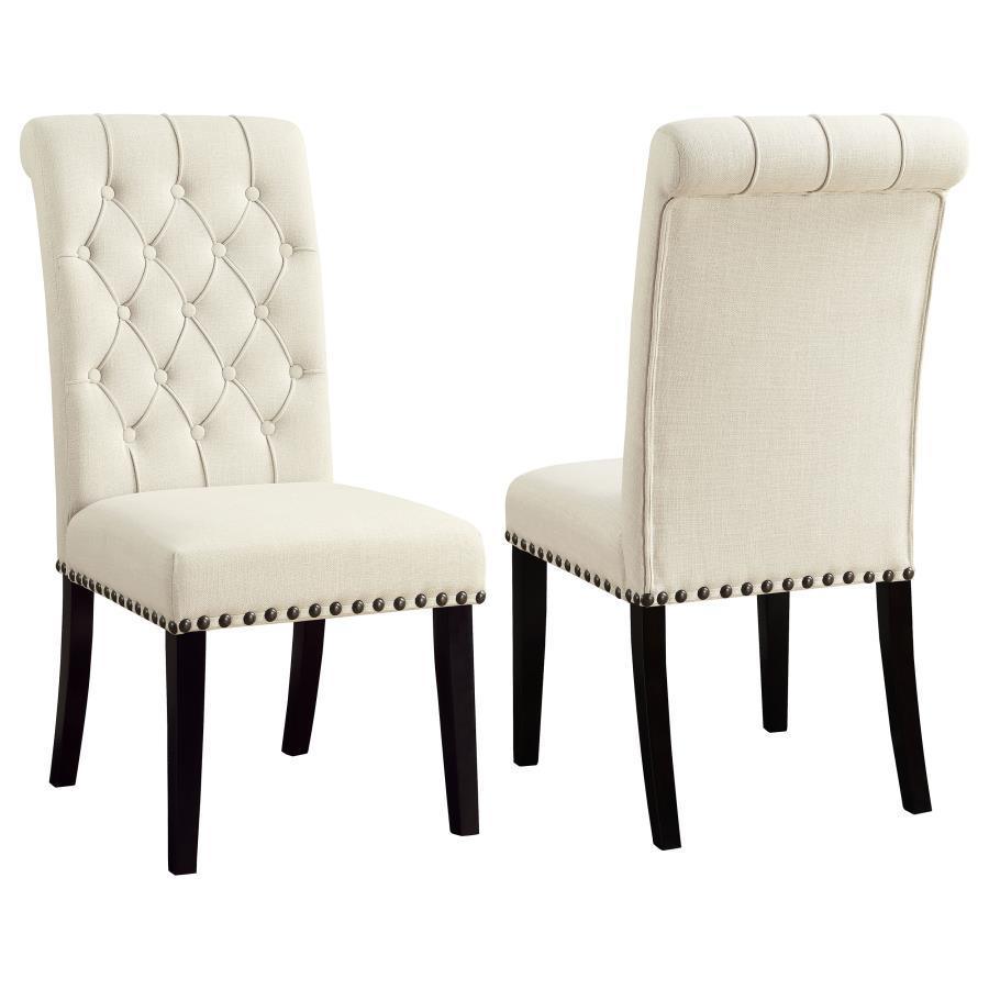 CoasterEveryday - Alana - Tufted Back Upholstered Side Chairs (Set of 2) - Beige - 5th Avenue Furniture