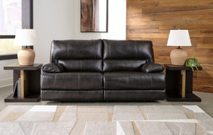 Signature Design by Ashley® - Mountainous - Eclipse - 2 Seat Power Reclining Sofa With Adj Headrest - 5th Avenue Furniture