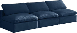 Meridian Furniture - Plush - Modular Armless 3 Seat Sofa - 5th Avenue Furniture