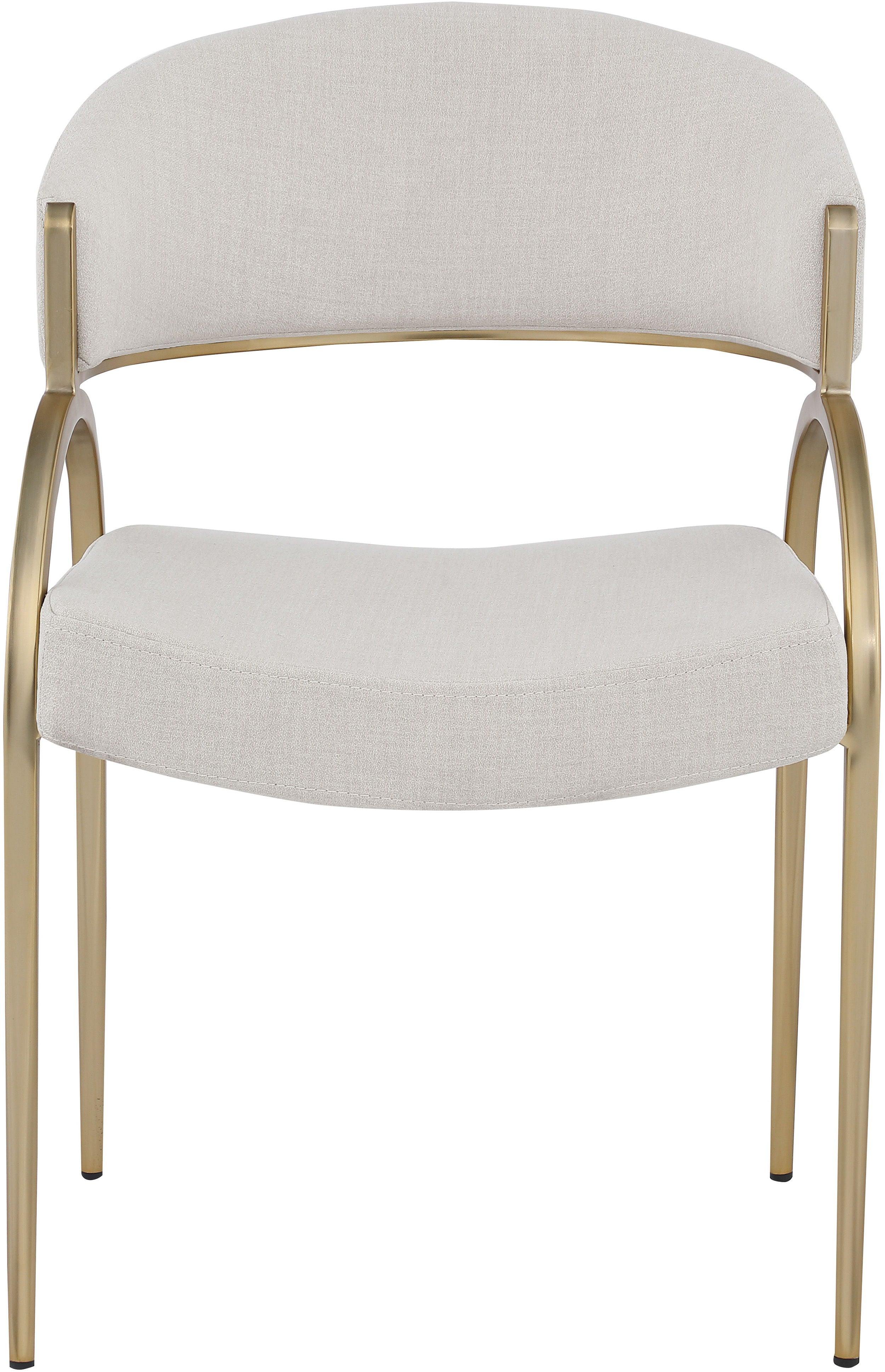 Meridian Furniture - Privet - Dining Chair Set - Gold Base - 5th Avenue Furniture