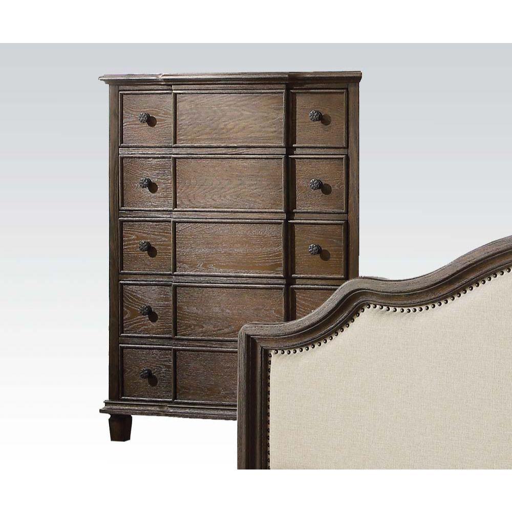 ACME - Baudouin - Chest - Weathered Oak - 5th Avenue Furniture