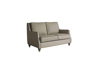 ACME - House - Marchese Loveseat - Tan PU & Tobacco Finish - 5th Avenue Furniture