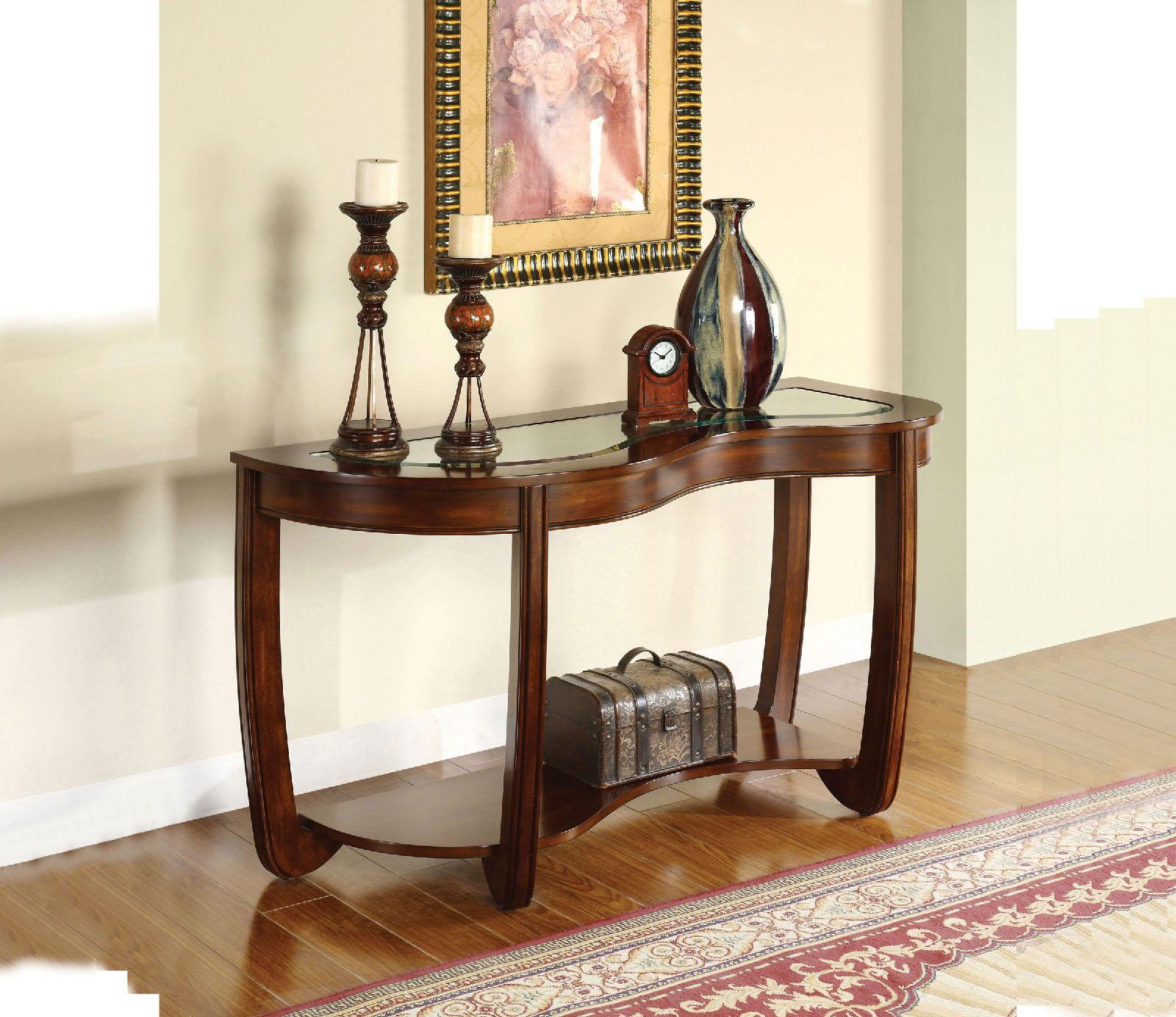 Furniture of America - Crystal Falls - Sofa Table - Dark Cherry - 5th Avenue Furniture