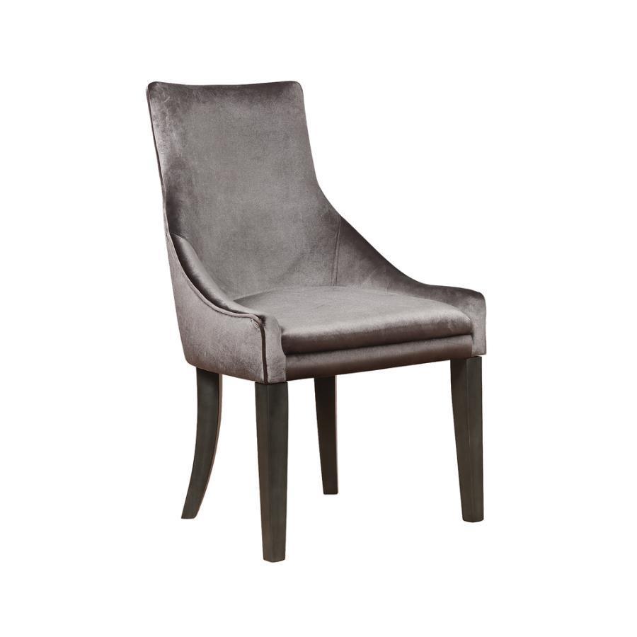 CoasterElevations - Phelps - Upholstered Demi Wing Chairs (Set of 2) - Gray - 5th Avenue Furniture