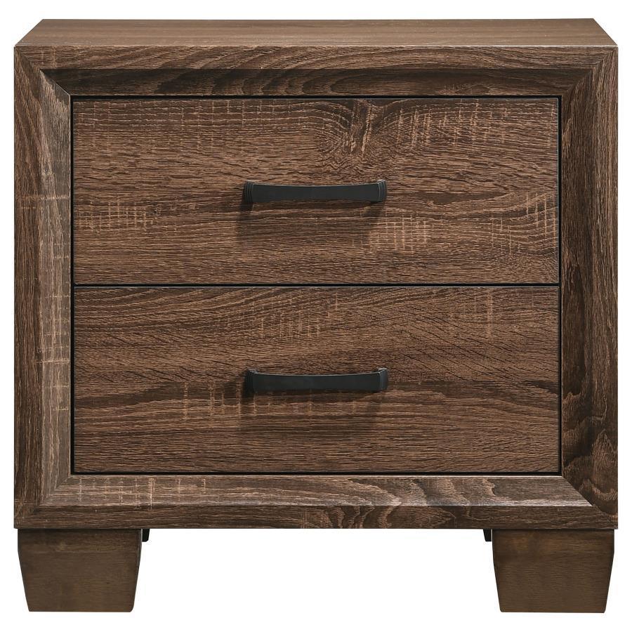 CoasterEveryday - Brandon - 2-Drawer Nightstand - Medium WArm - Brown - 5th Avenue Furniture