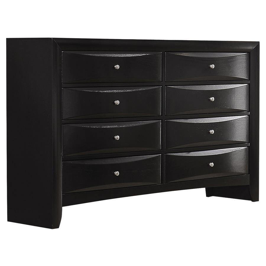 CoasterEssence - Briana - Rectangular 8-Drawer Dresser - Black - 5th Avenue Furniture